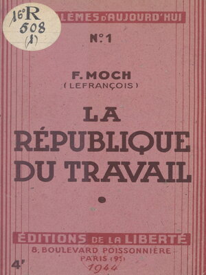 cover image of La République du travail